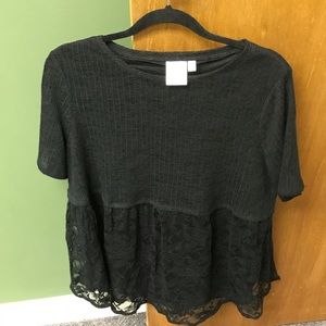 Lauren Conrad black fresh shirt